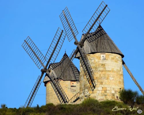 2 moulins pasteliers en hauteur. Moulins de la garde6 Lézat sur Lèze- Ariège